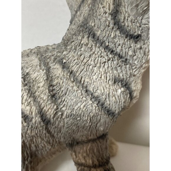 VTG United Design Co Sandicast Stone Critters Cat Tabby Gray White SC- 354 Green - Picture 6 of 9